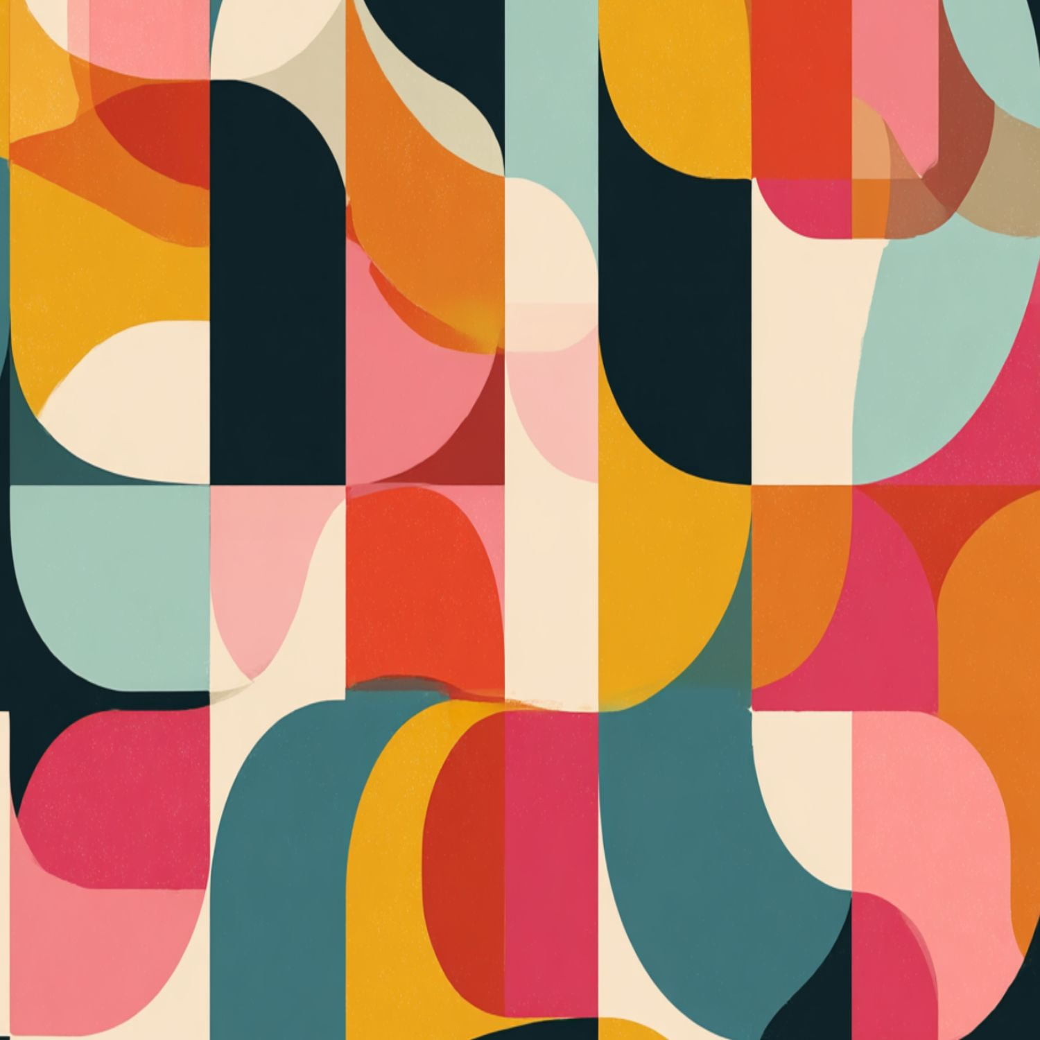 Peel and Stick Wallpaper 23.6in x 9.8ft Mid Century Abstract Design Contact Paper Vinyl Waterproof Self Adhesive Wall Paper for Bedroom Shelf Cabinet Renter Friendly