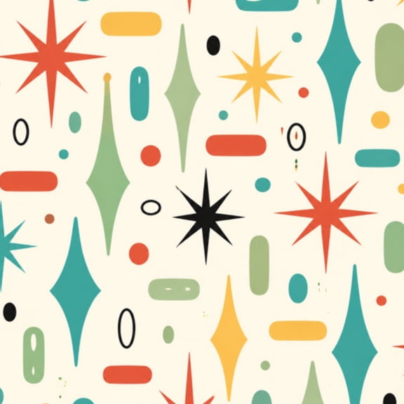 Peel and Stick Wallpaper 23.6in x 9.8ft Mid Century Retro Abstract Modern Geometric Colorful Vintage Contact Paper Vinyl Waterproof Self Adhesive Wall Paper for Bedroom Shelf Cabinet Renter Friendly