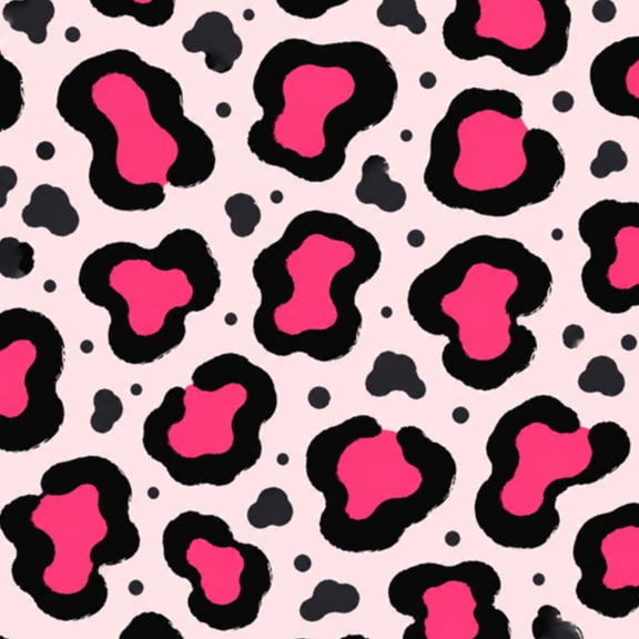 Peel and Stick Wallpaper 23.6in x 9.8ft Pink Black Leopard Print Abstract Spots Light Contact Paper Vinyl Waterproof Self Adhesive Wall Paper for Bedroom Shelf Cabinet Renter Friendly