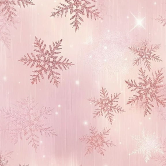 Peel and Stick Wallpaper 23.6in x 9.8ft Pink Glitter Snowflakes Shimmering Winter Contact Paper Vinyl Self-Adhesive Removable Wall Paper for Bedroom Nursery DIY Home Decor Renter Friendly