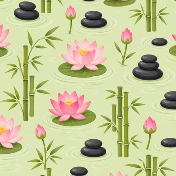 Peel and Stick Wallpaper 23.6in x 9.8ft Serene Zen Garden Pink Lotus Flower Bamboo Candles Contact Paper Vinyl Waterproof Self Adhesive Wall Paper for Bedroom Shelf Cabinet Renter Friendly