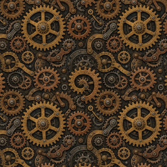 Peel and Stick Wallpaper 23.6in x 9.8ft Steampunk Gear Vintage Metallic Cogs Wheels Contact Paper Vinyl Waterproof Self Adhesive Wall Paper for Bedroom Shelf Cabinet Renter Friendly
