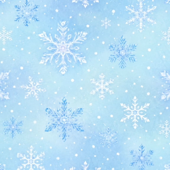 Peel and Stick Wallpaper 23.6in x 9.8ft Winter Snowflakes Watercolor Blue Contact Paper Vinyl Waterproof Self Adhesive Wall Paper for Bedroom Shelf Cabinet Renter Friendly