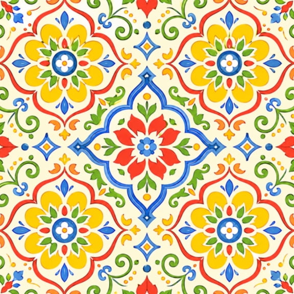 Peel and Stick Wallpaper 23.6in x 9.8ft mexican talavera ceramic tile moroccan vintage tile Contact Paper Vinyl Waterproof Self Adhesive Wall Paper for Bedroom Shelf Cabinet Renter Friendly