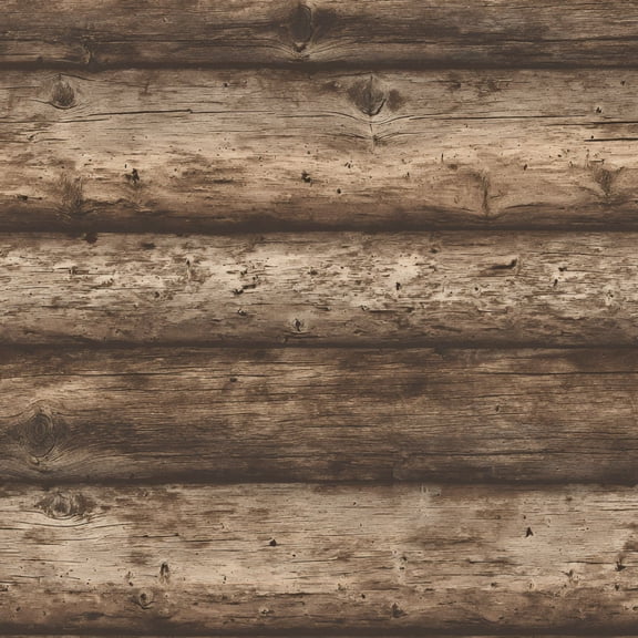 Peel and Stick Wallpaper 24in x 118in Rustic Wooden Logs Natural Grain Contact Paper Removable Self Adhesive Wall Mural Wall Decor for Bedroom Kitchen Cabinets