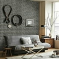 thumbnail image 1 of Peel and Stick Wallpaper 3D Stone Brick Stick on Wallpaper 17.7" x 39.3" Thick Cleanable Self-Adhesive Removable Home Decorate Vinyl Shelf Paper Fireplace Christmas Decoration, 1 of 6