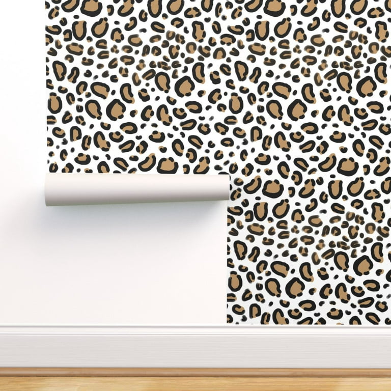 Cheetah Pattern Wall Decor, Leopard Skin Peel and Stick Wall Decal, Animal  Print Removable Wallpaper, W-175