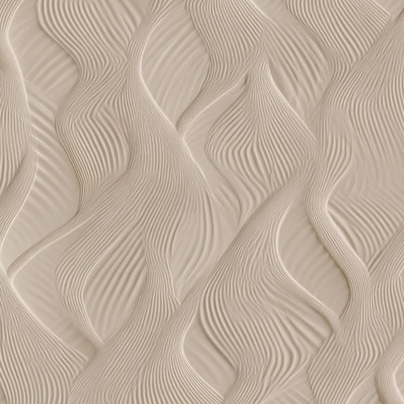 Peel and Stick Wallpaper Abstract Beige Wave Textured Flowing Lines Wall Mural 23.6in x 9.8ft Self Adhesive Removable Wall Paper Renter Friendly Wallpaper for Nursery Bedroom Cabinets