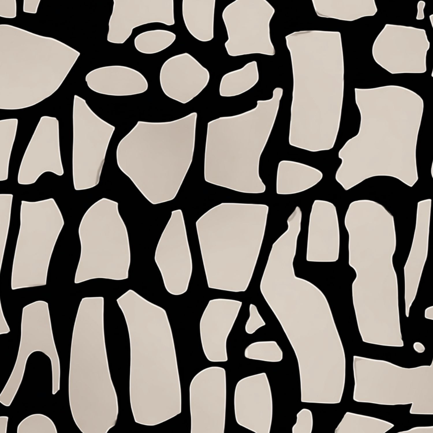 Peel and Stick Wallpaper Abstract Black Beige Fragmented Geometric Wall Mural 17.7in x 9.8ft Self Adhesive Removable Wall Paper Renter Friendly Wallpaper for Nursery Bedroom Cabinets