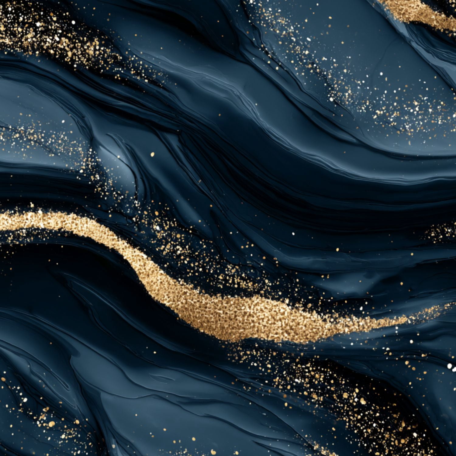 Peel and Stick Wallpaper Abstract Dark Blue Gold Marble Sparkles Wall Mural 23.6in x 9.8ft Self Adhesive Removable Wall Paper Renter Friendly Wallpaper for Nursery Bedroom Cabinets