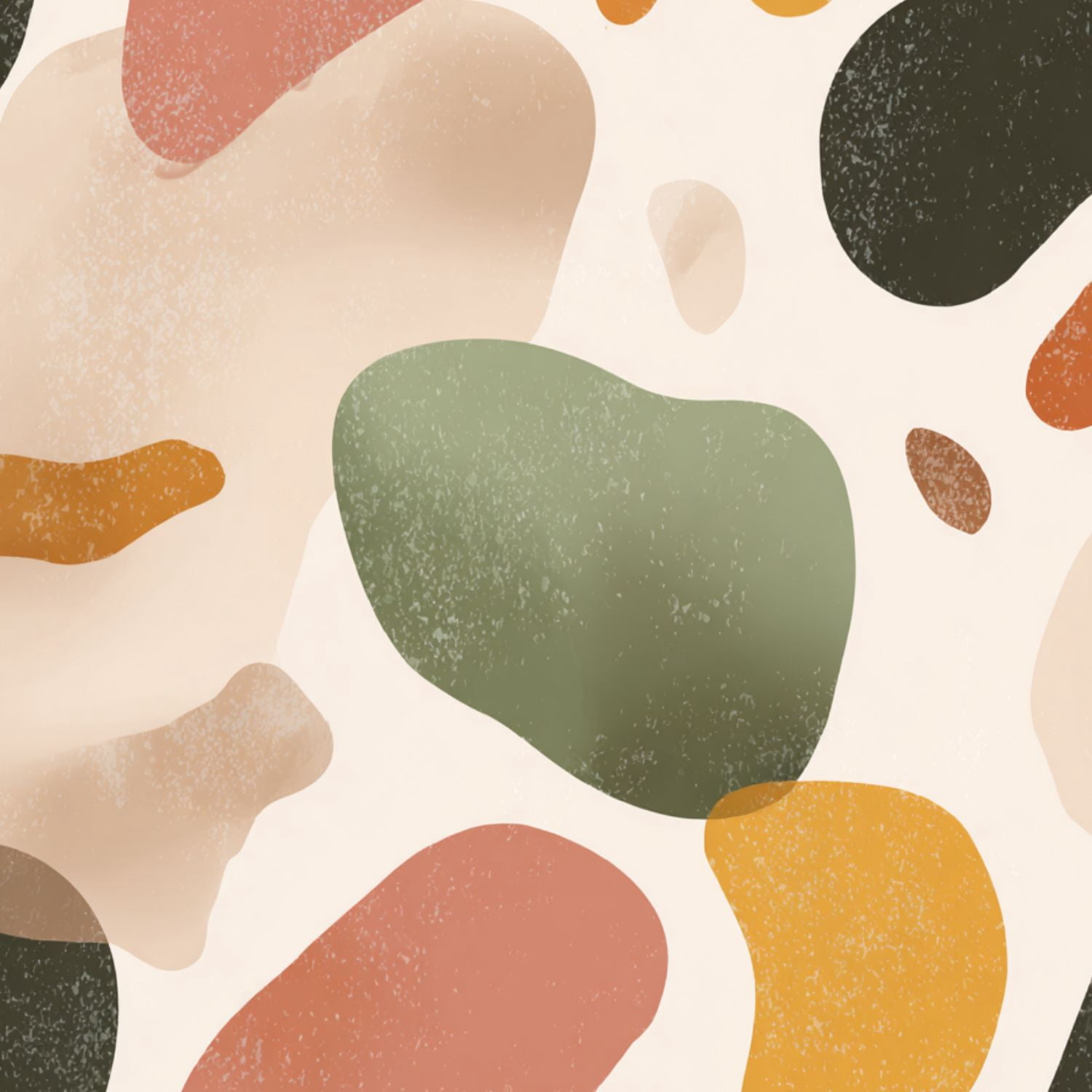 Peel and Stick Wallpaper Abstract Organic Shape Earthy Tones Soft Texture Wall Mural 17.7in x 9.8ft Self Adhesive Removable Wall Paper Renter Friendly Wallpaper for Bedroom Kitchen Bathroom