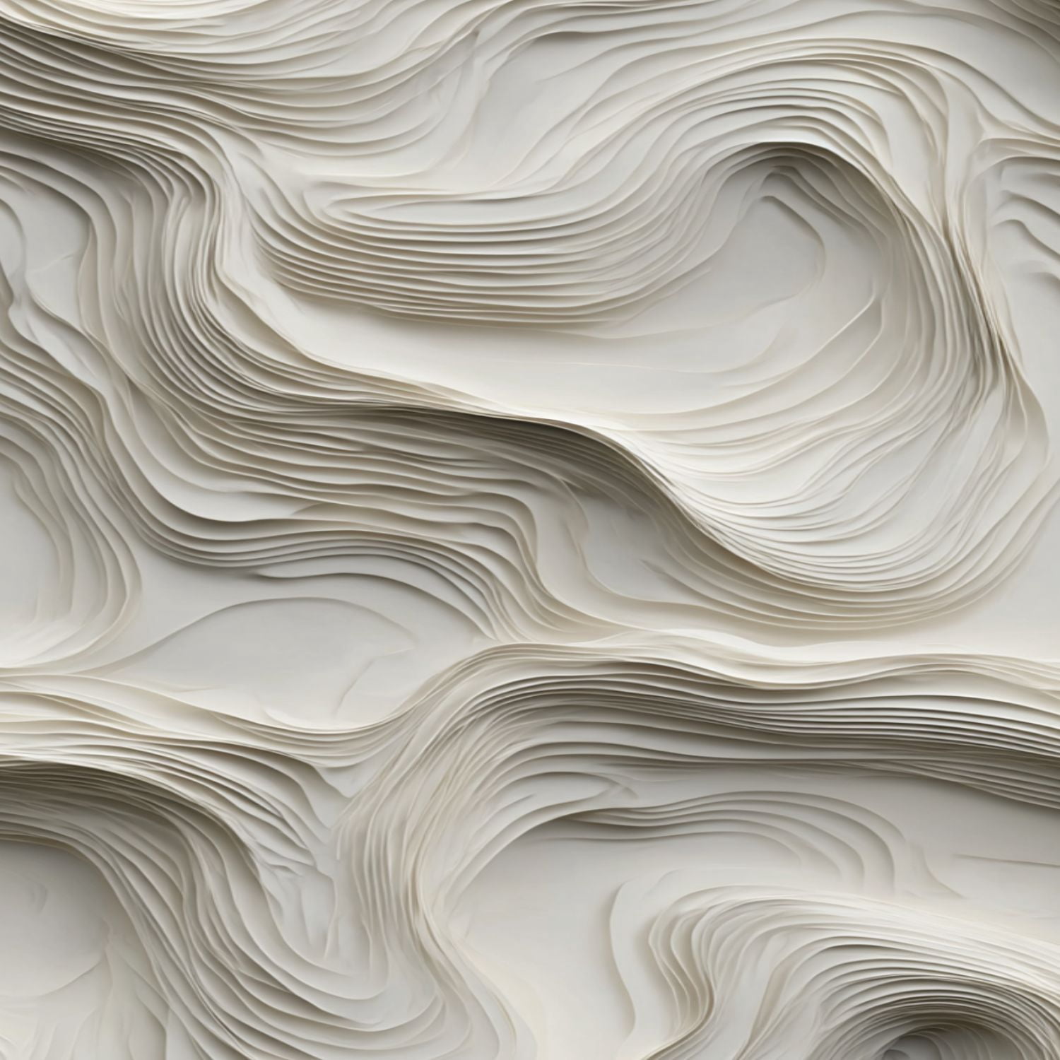 Peel and Stick Wallpaper Abstract Paper Waves Flowing Curves Soft Tones ...