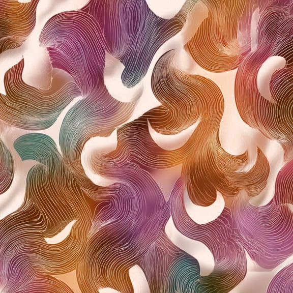Peel and Stick Wallpaper Abstract Psychedelic Geometric Retro Swirls Paisleys Wall Mural 17.7in x 9.8ft Self Adhesive Removable Wall Paper Renter Friendly Wallpaper for Bedroom Nursery