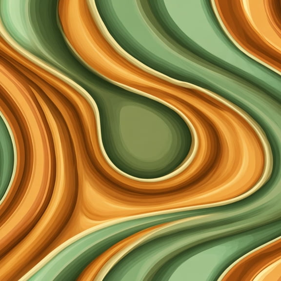 Peel and Stick Wallpaper Abstract Psychedelic Wavy Stripes Terracotta Mustard Sage Wall Mural 23.6in x 9.8ft Self Adhesive Removable Wall Paper Renter Friendly Wallpaper for Bedroom