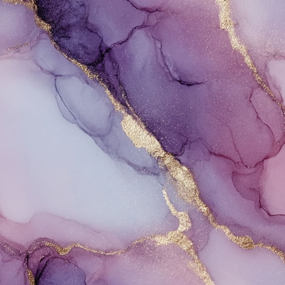 Peel and Stick Wallpaper Abstract Purple Gold Marble Fluid Art Swirls Wall Mural 17.7in x 9.8ft Self Adhesive Removable Wall Paper Renter Friendly Wallpaper for Nursery Bedroom Cabinets