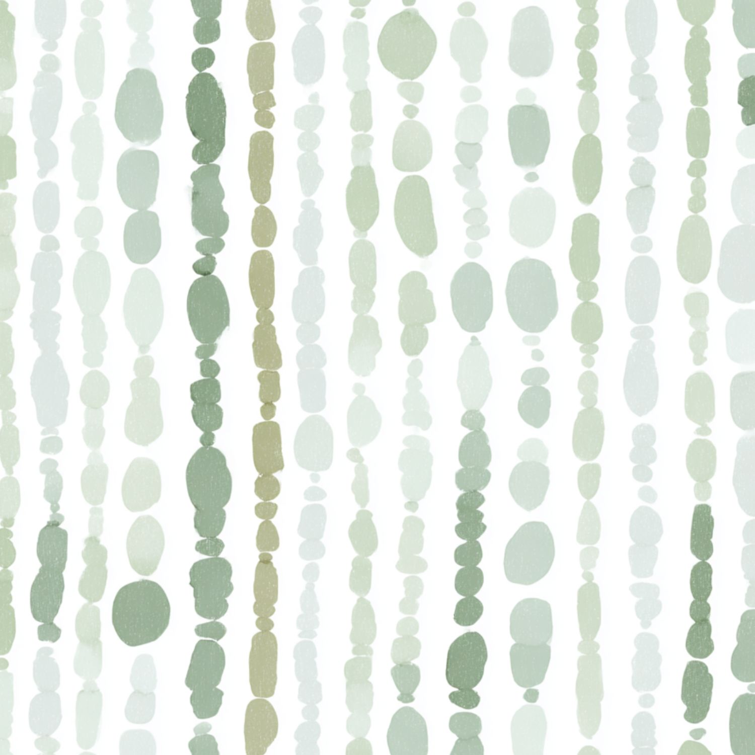 Peel and Stick Wallpaper Abstract Vertical Bead Soft Green Watercolor ...
