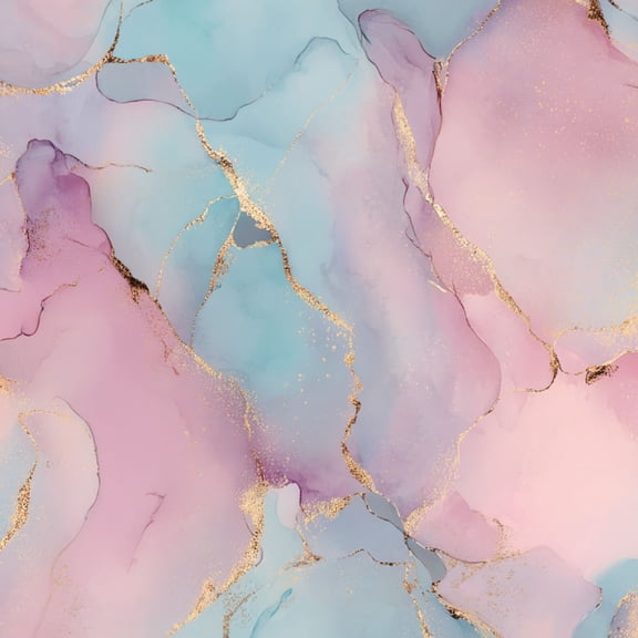 Peel and Stick Wallpaper Abstract Watercolor Pink Blue Gold Accents Wall Mural 17.7in x 9.8ft Self Adhesive Removable Wall Paper Renter Friendly Wallpaper for Nursery Bedroom Cabinets