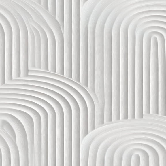 Peel and Stick Wallpaper Abstract White Curved Lines Arches Elegant Texture Wall Mural 17.7in x 9.8ft Self Adhesive Removable Wall Paper Renter Friendly Wallpaper for Nursery Bedroom Cabinets