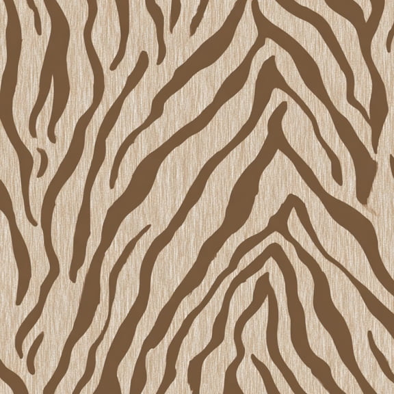 Peel and Stick Wallpaper Abstract Zebra Stripe Brown Beige Tones Wall Mural 17.7in x 9.8ft Self Adhesive Removable Wall Paper Renter Friendly Wallpaper for Nursery Bedroom Cabinets