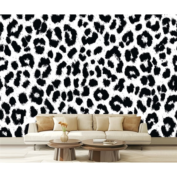 Peel and Stick Wallpaper Abstract animal skin leopard seamless design leopard cheetah panther 100"x144" Contact Paper Removable Self Adhesive Wall Mural Wall Decor for Bedroom Kitchen Cabinets