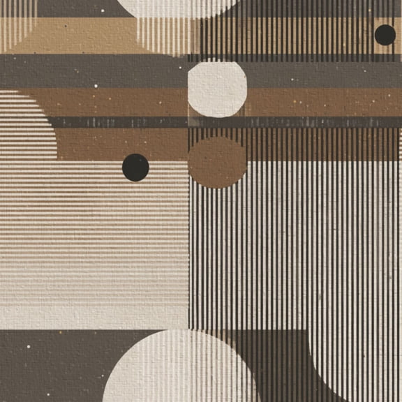 Peel and Stick Wallpaper Abstract vintage Circles Stripes Earth Tones Wall Mural 17.7in x 9.8ft Self Adhesive Removable Wall Paper Renter Friendly Wallpaper for Girls Women Bedroom Livingroom