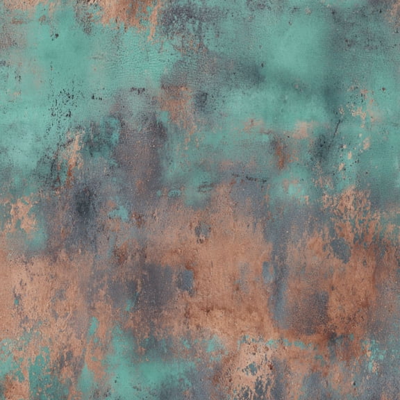 Peel and Stick Wallpaper Aged copper plate green stains worn metal 17.7in x 118in Contact Paper Removable Self Adhesive Wall Mural Wall Decor for Bedroom Kitchen Cabinets