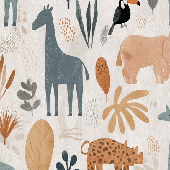 Peel and Stick Wallpaper Animal Botanical Abstract Giraffe Toucan Leopard 17.7in x 118in Contact Paper Removable Self Adhesive Wall Mural Wall Decor for Bedroom Kitchen Cabinets