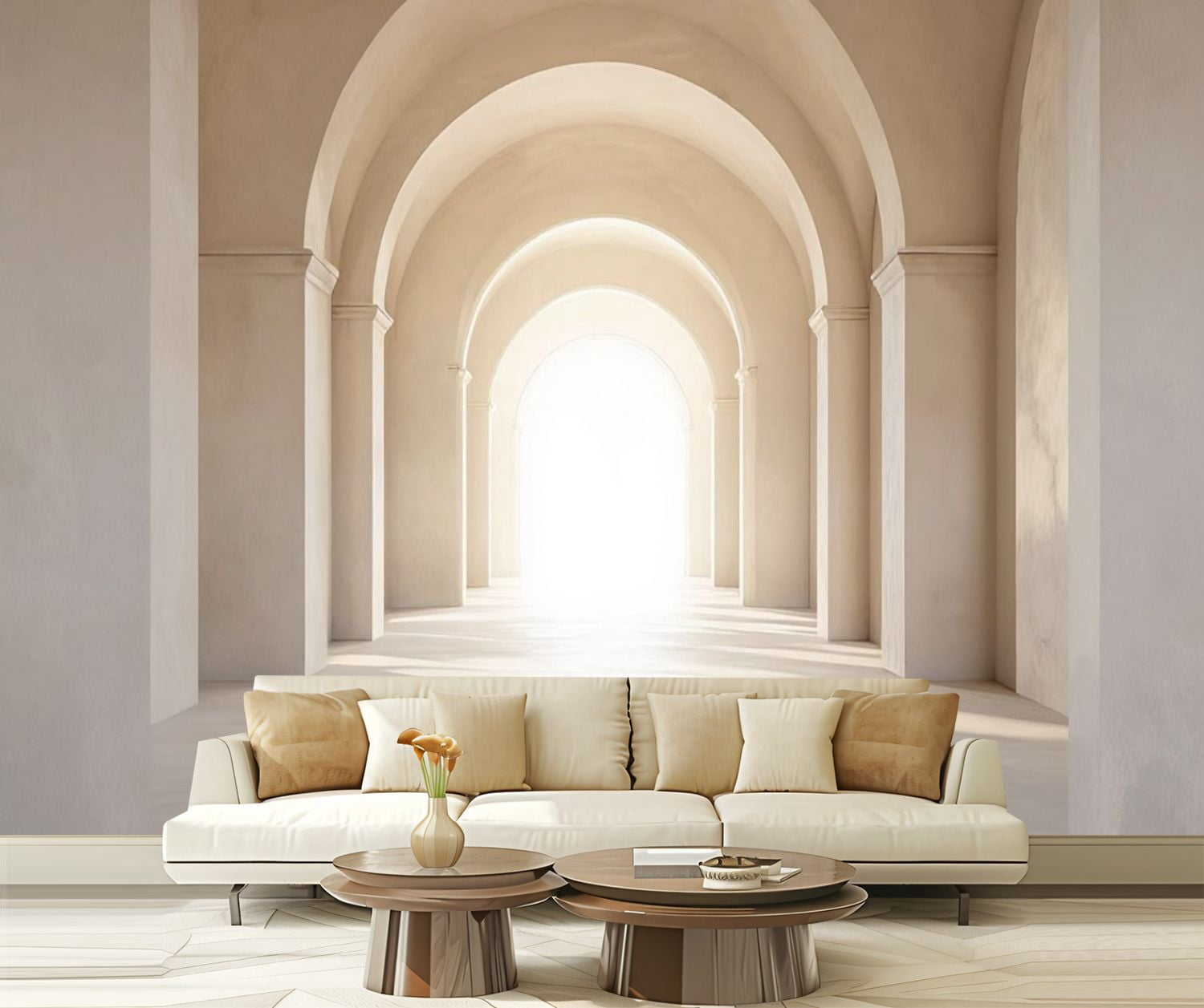 Peel and Stick Wallpaper Archway Wall Mural 3D Church Door Living Room Corridor Entryway Decor Modern Art Wall Mural Decor Self Adhesive and Removable 69in x 98in