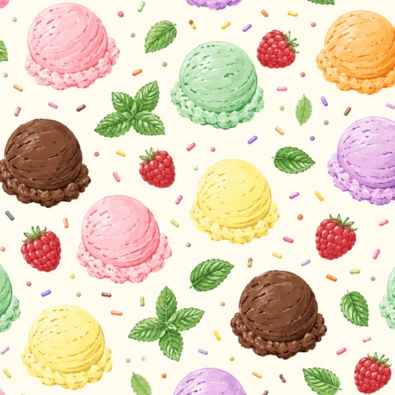 Peel and Stick Wallpaper Assorted ice cream Wall Mural 23.6in x 9.8ft Self Adhesive Removable Wall Paper Renter Friendly Wallpaper for Nursery Bedroom Cabinets