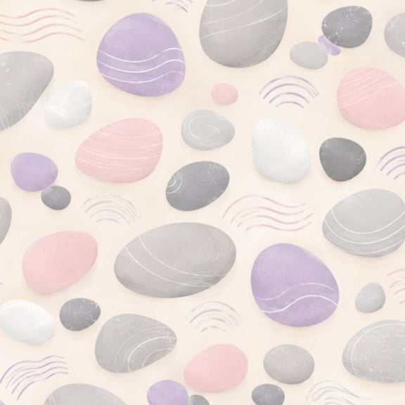 Peel and Stick Wallpaper Balanced Zen Stones Soft Pastel Minimalist Calm Wall Mural 23.6in x 9.8ft Self Adhesive Removable Wall Paper Renter Friendly Wallpaper for Nursery Bedroom Cabinets