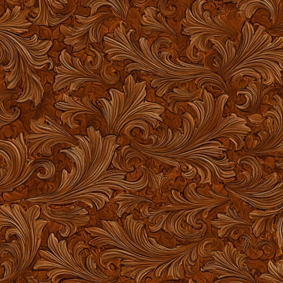 Peel and Stick Wallpaper Baroque Intricate Floral Wood Carving Warm Brown Tones Wall Mural 17.7in x 9.8ft Self Adhesive Removable Wall Paper Renter Friendly Wallpaper for Nursery Bedroom Cabinets
