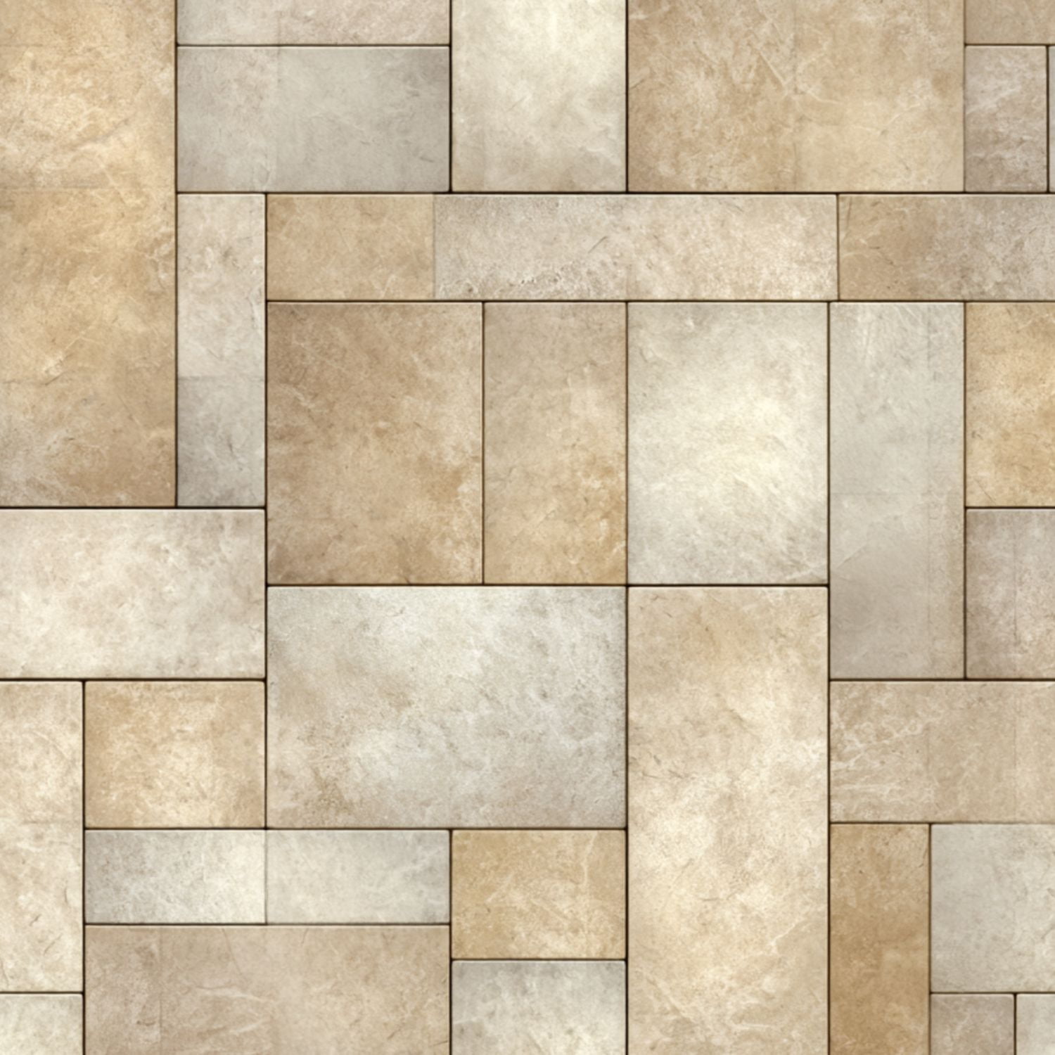 Peel and Stick Wallpaper Beige Cream Geometric Stone Tile Natural Texture 17.7in x 118in Contact Paper Removable Self Adhesive Wall Mural Wall Decor for Bedroom Kitchen Cabinets