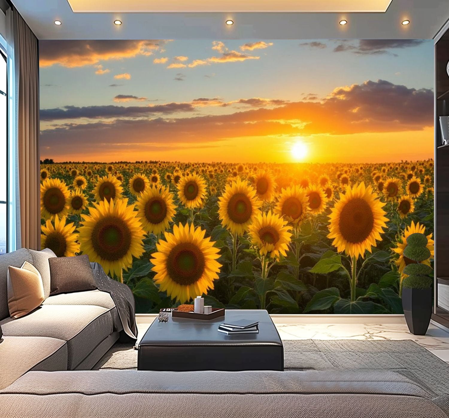 Sunflower Peel And Stick Wallpaper