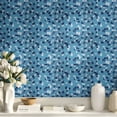 Peel and Stick Wallpaper Blue Mosaic Tile Terrazzo Pattern, Removable ...