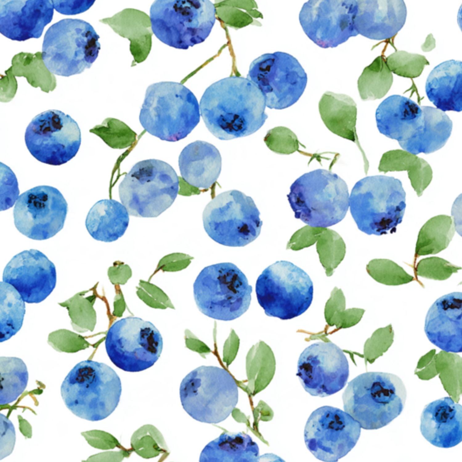 Peel and Stick Wallpaper Blueberry botanical health Delicate Blueberry ...