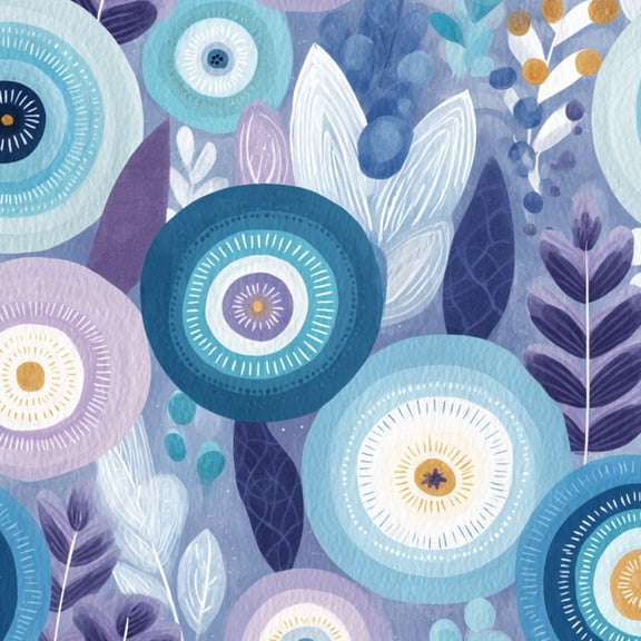 Peel and Stick Wallpaper Boho White Blue Purple Vintage Floral Botanical Flowers Sunflowers 17.7in x 118in Contact Paper Removable Self Adhesive Wall Mural Wall Decor for Bedroom Kitchen Cabinets