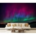 thumbnail image 1 of Peel and Stick Wallpaper Borealis Czech Republic Central Euroepe May 10 2024 Night red pink Modern Art Wall Mural Decor Self Adhesive and Removable 69in x 98in, 1 of 8