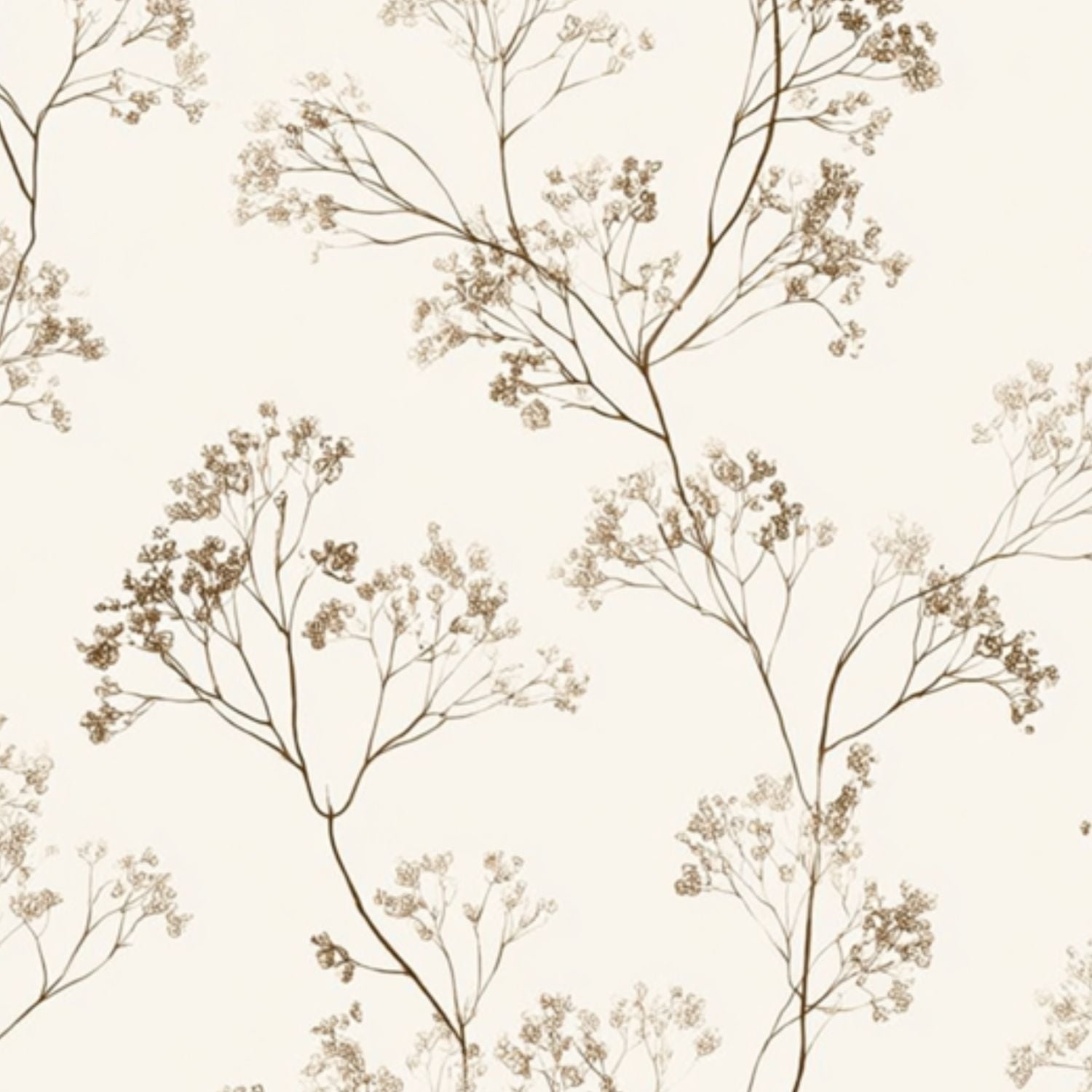 Peel and Stick Wallpaper Botanical Floral Delicate Line Art Earthy Tones Wall Mural 23.6in x 9.8ft Self Adhesive Removable Wall Paper Renter Friendly Wallpaper for Nursery Bedroom Cabinets