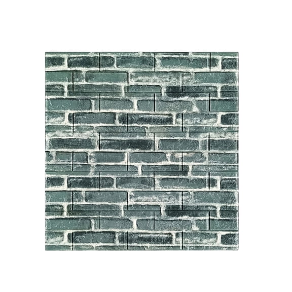 Peel & Stick Wallpaper Brick Pattern 3D Foam Anti-Collision Self-Adhesive 1 Piece Waterproof Heat Insulation Wall Decor for Living Room Bedroom
