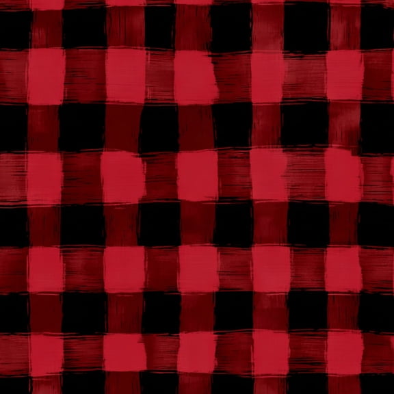 Peel and Stick Wallpaper Buffalo plaid check seamless Hand drawn black lines stripes red 17.7in x 118in Contact Paper Removable Self Adhesive Wall Mural Wall Decor for Bedroom Kitchen Cabinets