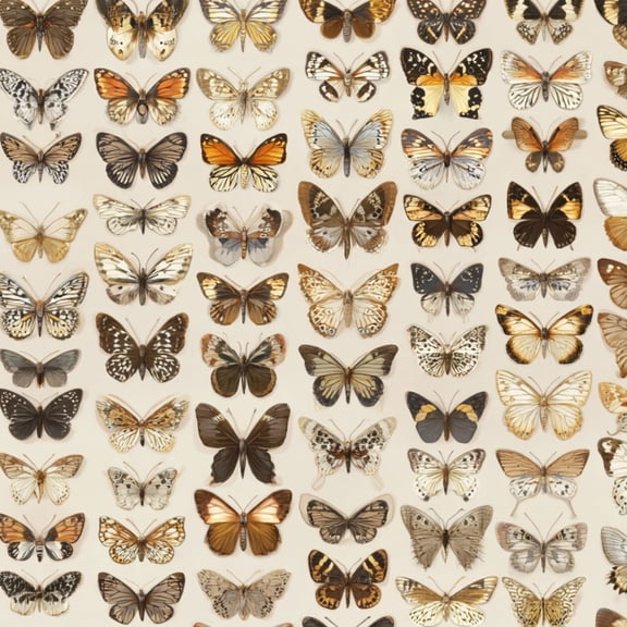 Peel and Stick Wallpaper Butterfly Collection Varied Patterns Earthy Tones 17.7in x 118in Contact Paper Removable Self Adhesive Wall Mural Wall Decor for Bedroom Kitchen Cabinets