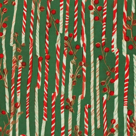 Peel and Stick Wallpaper Candy Cane Red Berry Christmas Green Wall Mural 23.6in x 9.8ft Self Adhesive Removable Wall Paper Renter Friendly Wallpaper for Nursery Bedroom Cabinets Christmas Decor