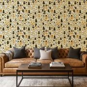 Peel and Stick Wallpaper Canvas Contact Paper Cute Doodle Dogs Seamless Dogs Dog Breeds Animal Characters Dog Paws Self Adhesive and Removable 17in x 118in