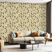Peel and Stick Wallpaper Canvas Contact Paper Cute Doodle Dogs Seamless Dogs Dog Breeds Animal Characters Dog Paws Self Adhesive and Removable 24in x 118in