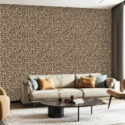 Peel and Stick Wallpaper Canvas Contact Paper Leopard print seamless Fashionable for fabric paper clothes Animal Self Adhesive and Removable 24in x 118in