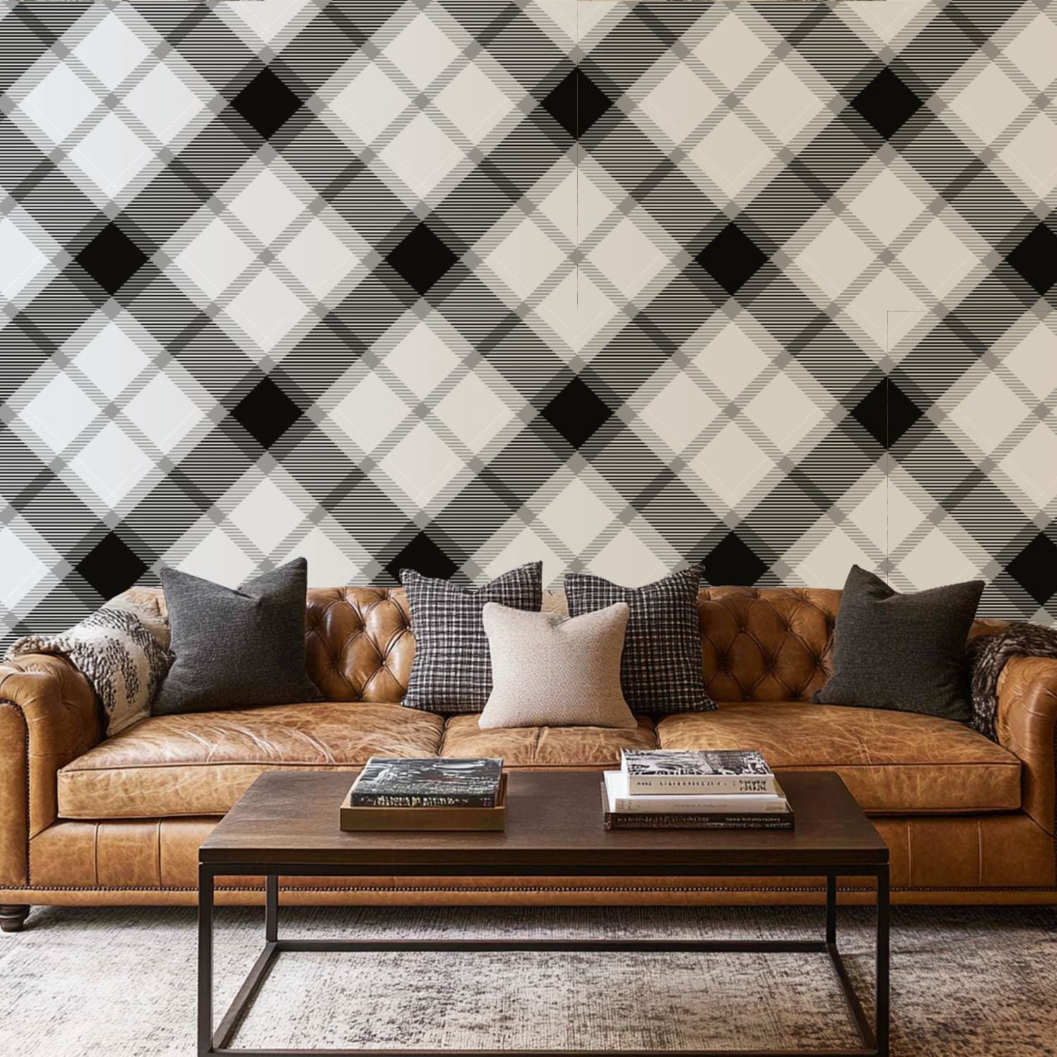 Plaid Peel And Stick Wallpaper