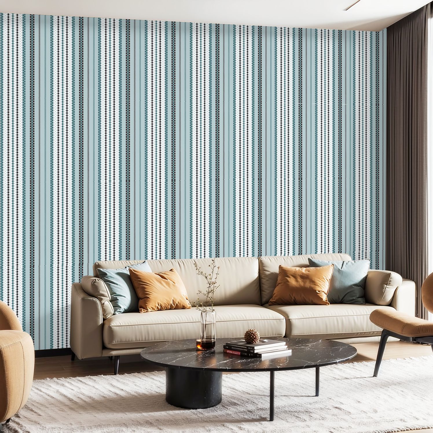 Peel and Stick Wallpaper Canvas Wallpaper Stripe Stripe seamless ...
