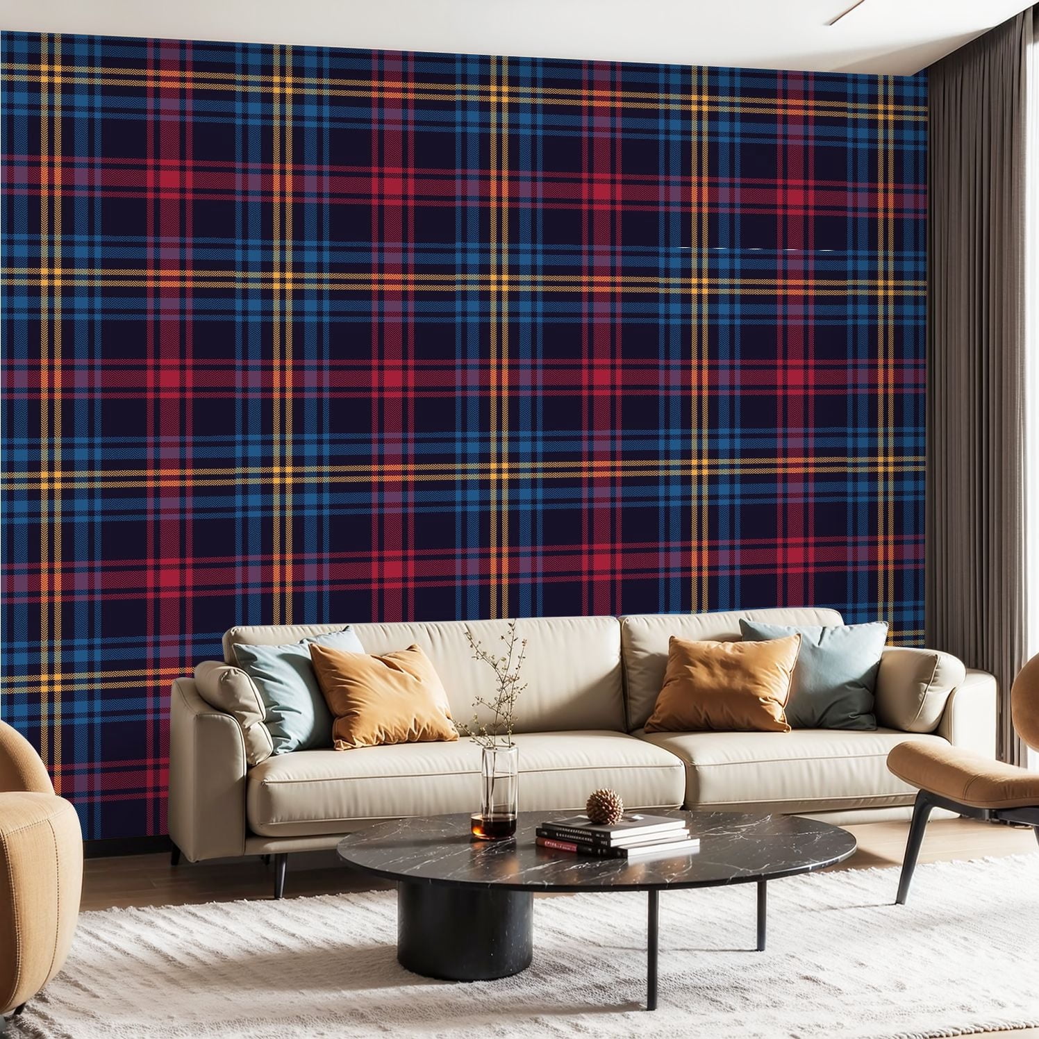 Plaid Wallpaper Peel And Stick