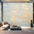 thumbnail image 1 of Peel and Stick Wallpaper Canvas White golden messy wall stucco texture Decorative wall Modern Art Wall Mural Decor Self Adhesive and Removable 100in x 144in, 1 of 7
