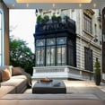 thumbnail image 1 of Peel and Stick Wallpaper Canvas balcony windows an absolutistic house paris france Modern Art Wall Mural Decor Self Adhesive and Removable 100in x 144in, 1 of 3